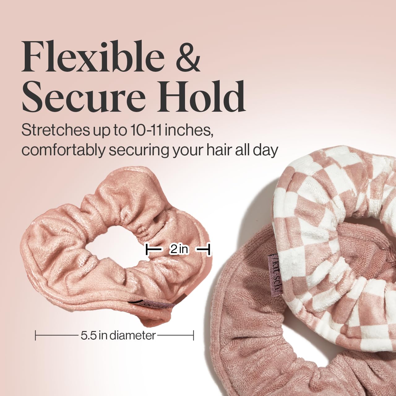 Amazon.com : Kitsch Microfiber Hair Towel Scrunchie - Soft Large